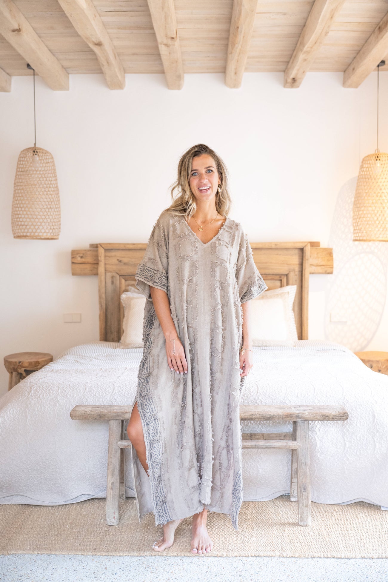 Weiter sommerlicher Maxikaftan mit modernem Look