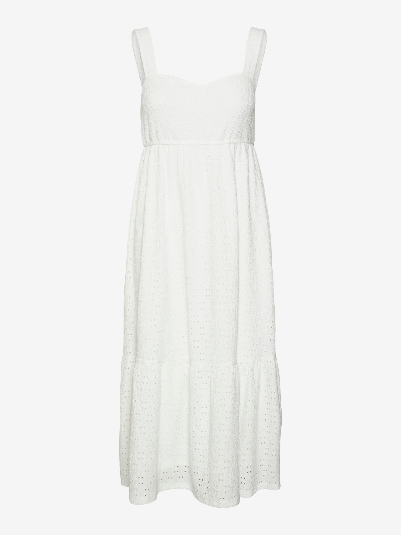 Freizeit Midikleid mit eckigem Ausschnitt und Trägern