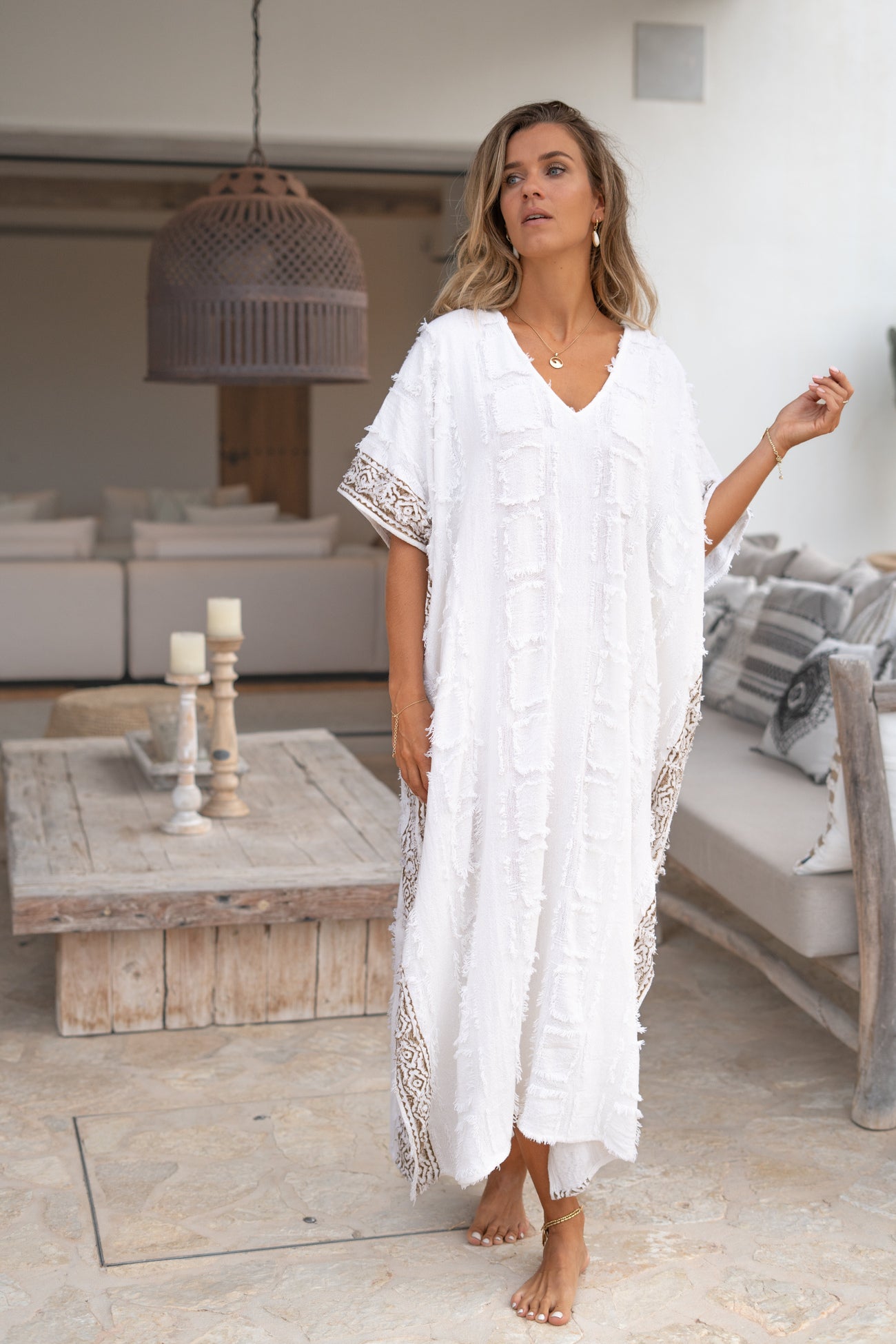 Weiter sommerlicher Maxikaftan mit modernem Look