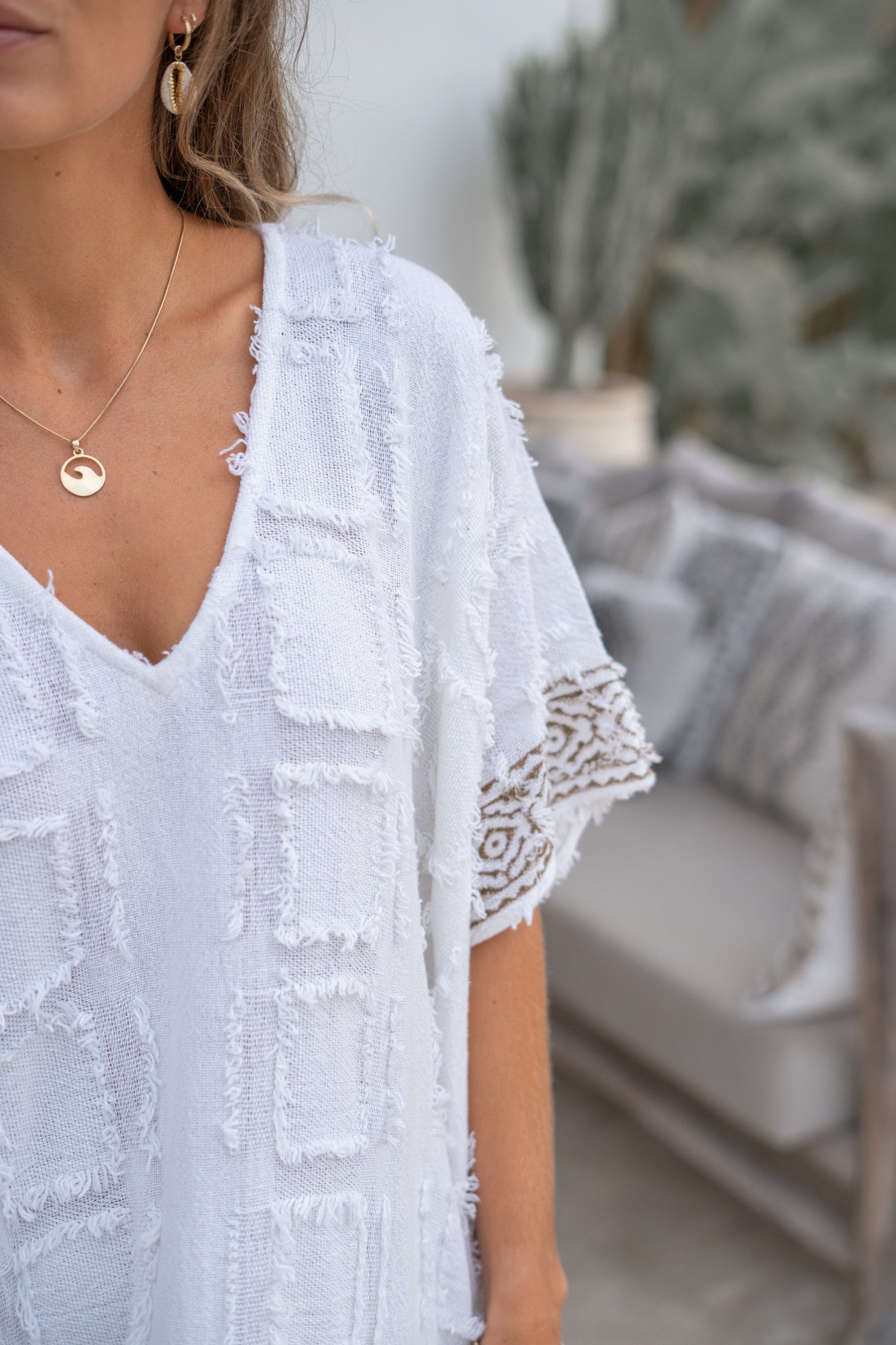 Weiter sommerlicher Maxikaftan mit modernem Look