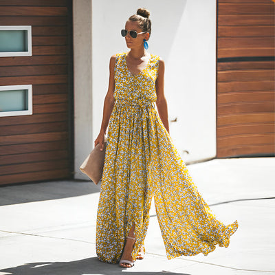 Elegantes Maxikleid mit Muster für stilvolle Auftritte
