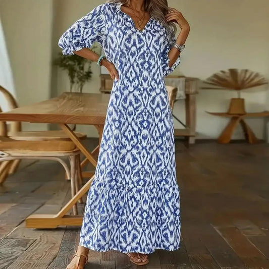 Maxikleid im Boho Stil mit lockeren Ärmeln für besondere Anlässe