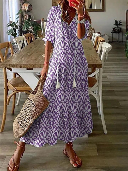 Leichtes Maxikleid für Damen im sommerlichen Look