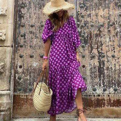 Maxikleid mit weiten Ärmeln für einen stilvollen und luftigen Look