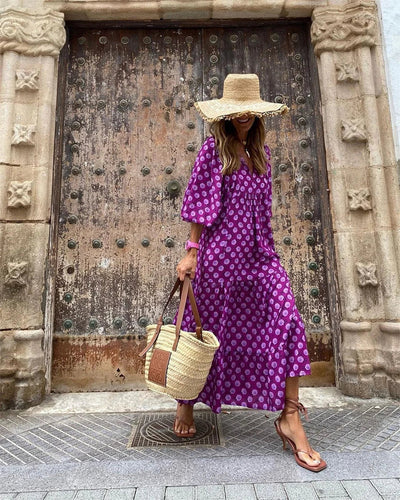 Maxikleid mit weiten Ärmeln für einen stilvollen und luftigen Look