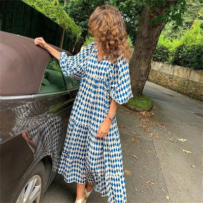 Maxikleid mit weiten Ärmeln für einen stilvollen und luftigen Look