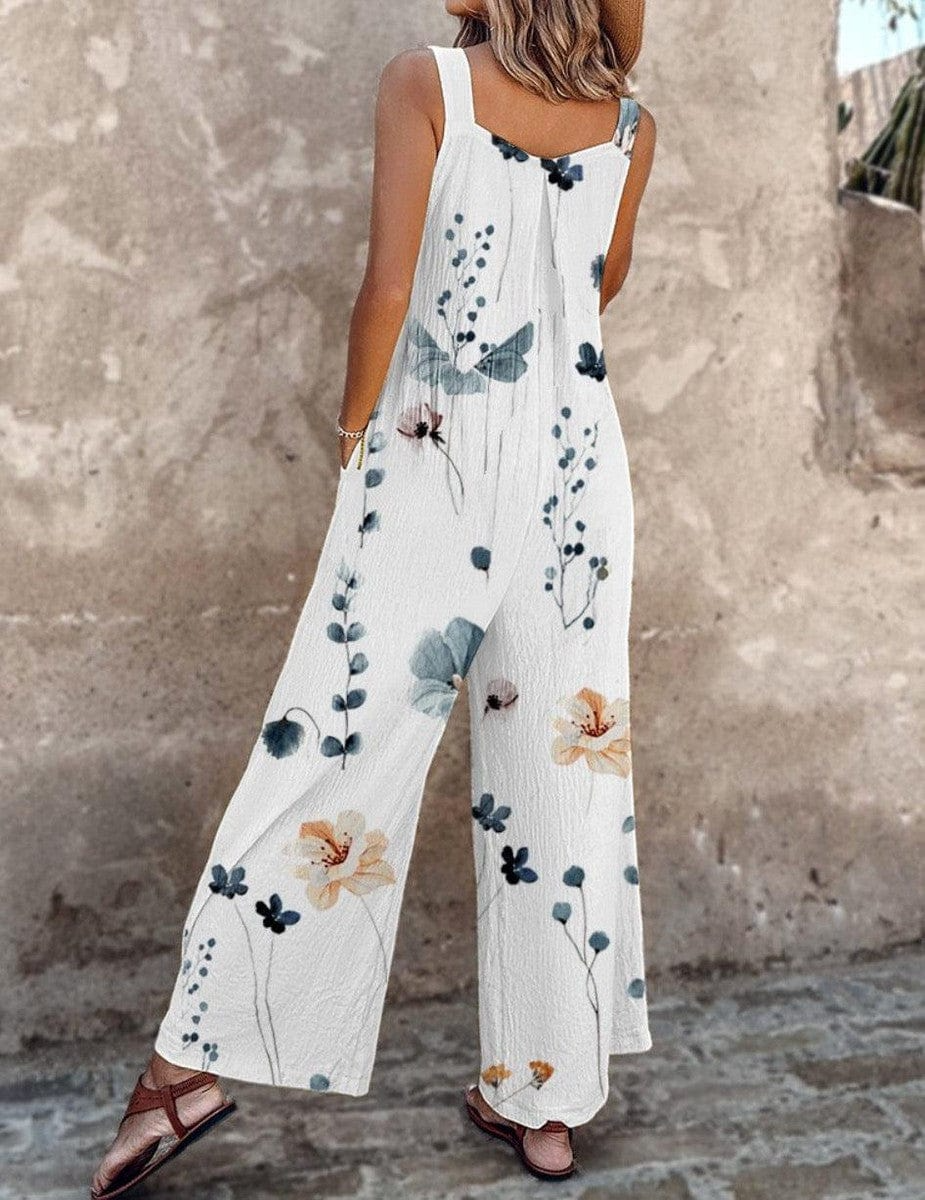 Weiter Sommer Jumpsuit mit Trägern für entspannte Tage